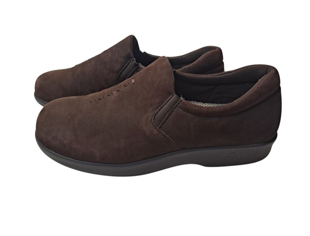 SAS Women's 6.5W Viva-N Slip On Loafer Brown Suede Leather